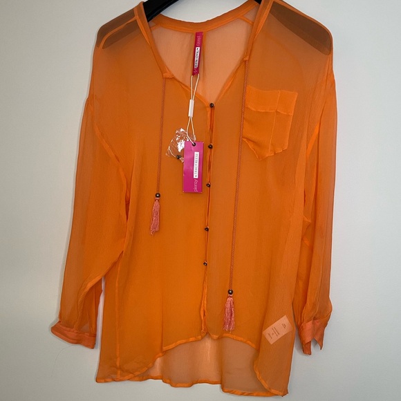 NWT 100% silk Plenty by Tracey Reese Blouse. - Picture 4 of 14